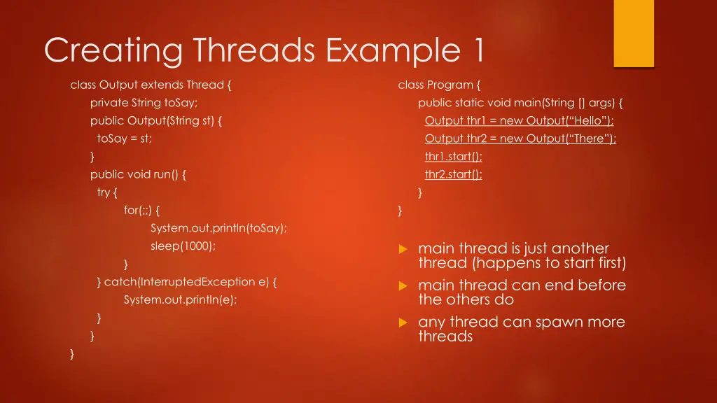 creating threads example 1
