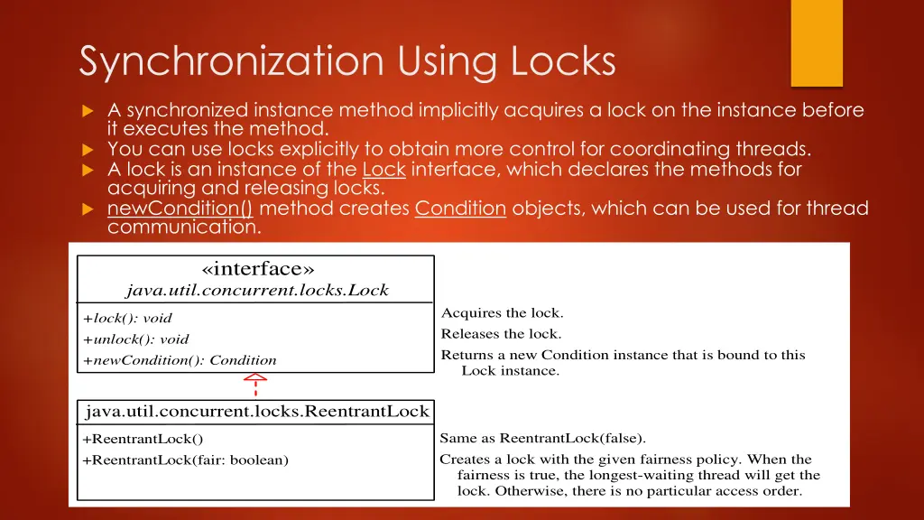 synchronization using locks