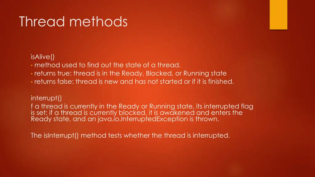 thread methods