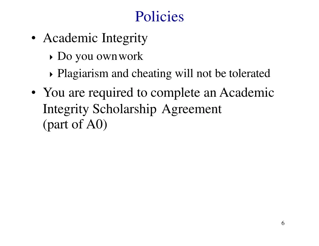policies