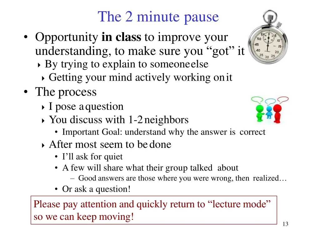 the 2 minute pause