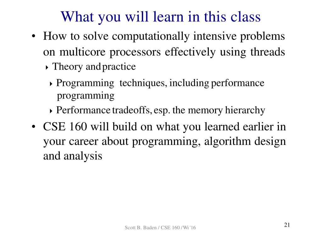what you will learn in this class how to solve
