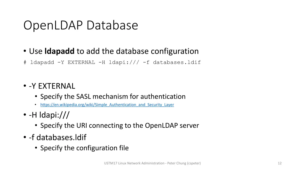 openldap database 1