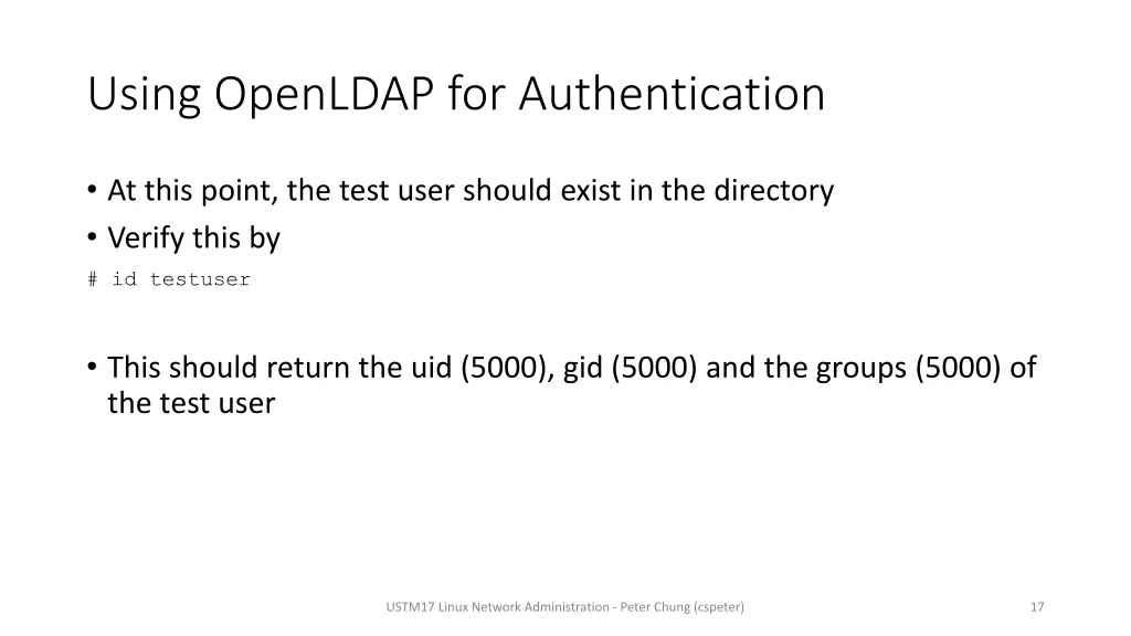 using openldap for authentication 3