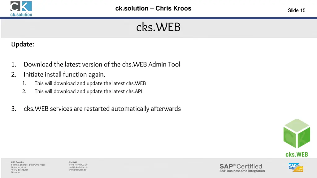 ck solution chris kroos 14