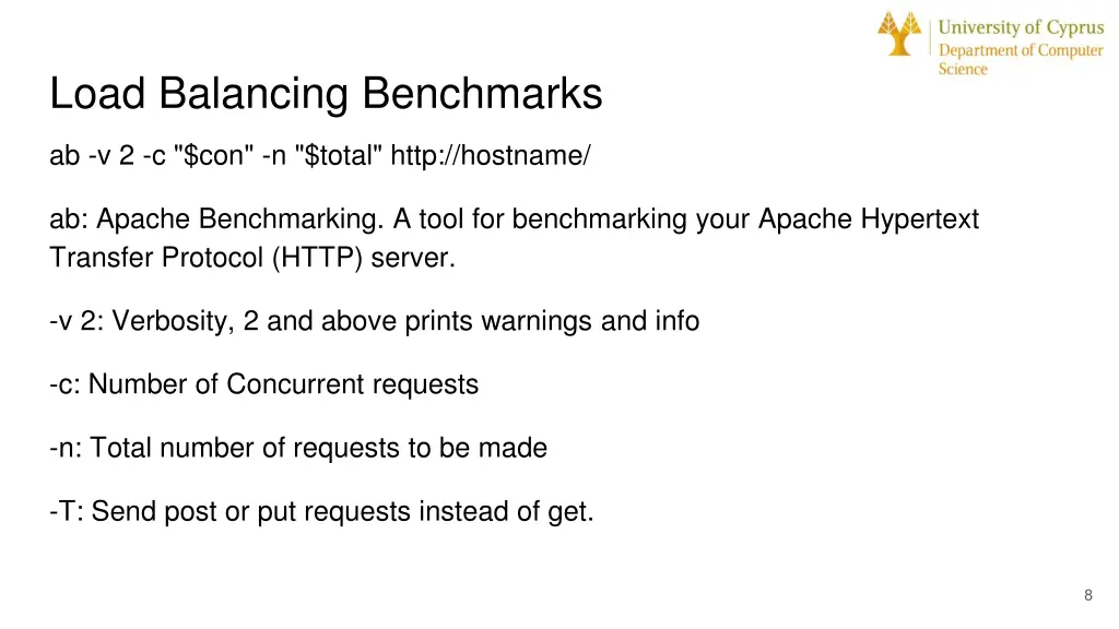 load balancing benchmarks