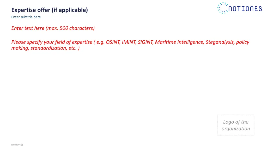 expertise offer if applicable enter subtitle here
