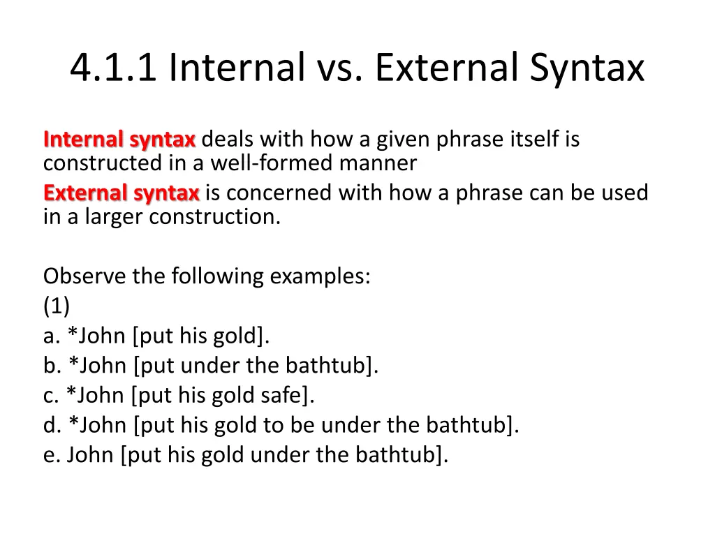 4 1 1 internal vs external syntax