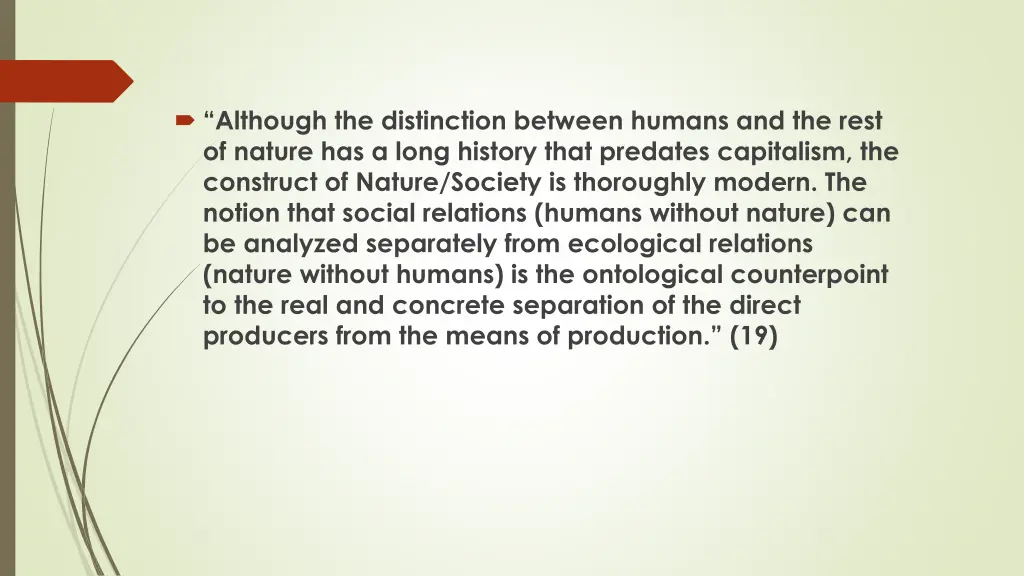 although the distinction between humans