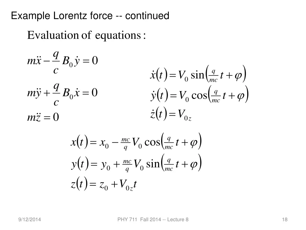 example lorentz force continued 1