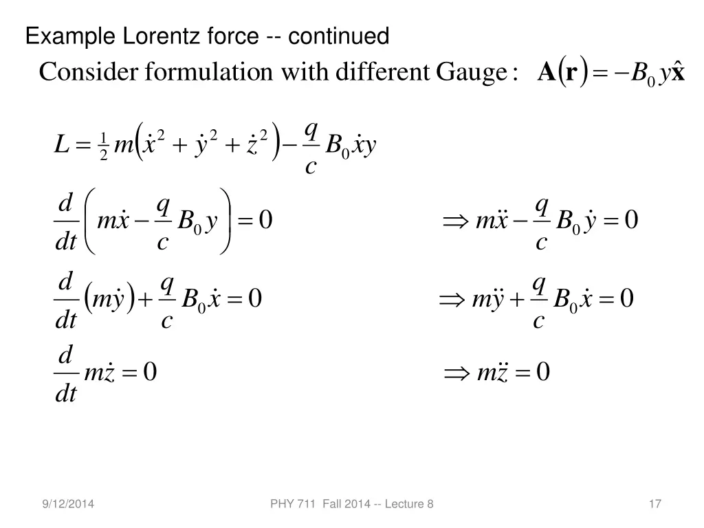 example lorentz force continued formulatio