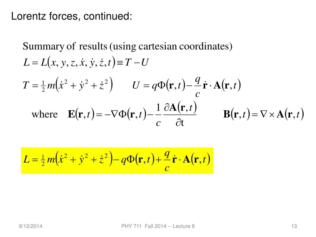 lorentz forces continued 2