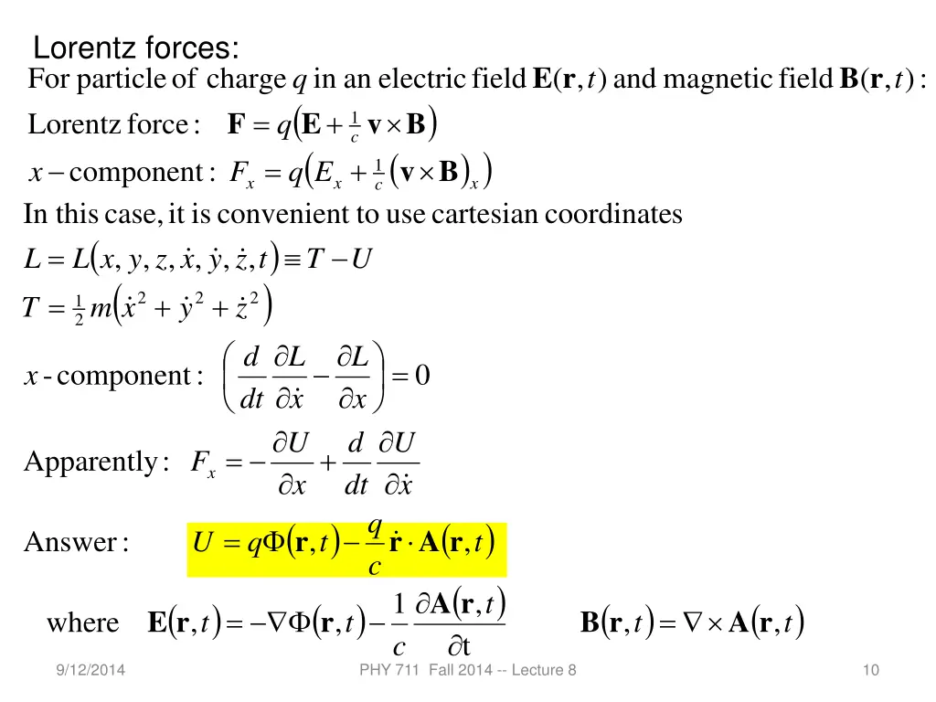 lorentz forces