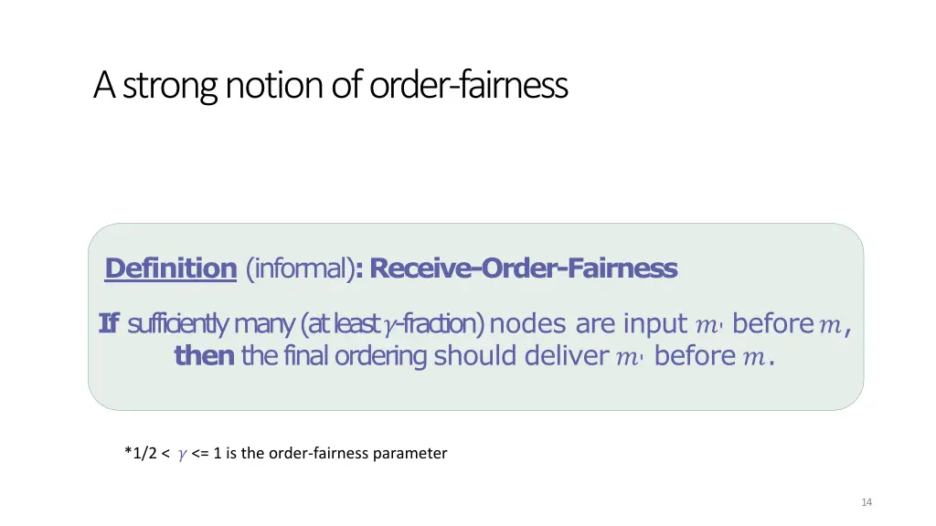 a strong notion of order fairness