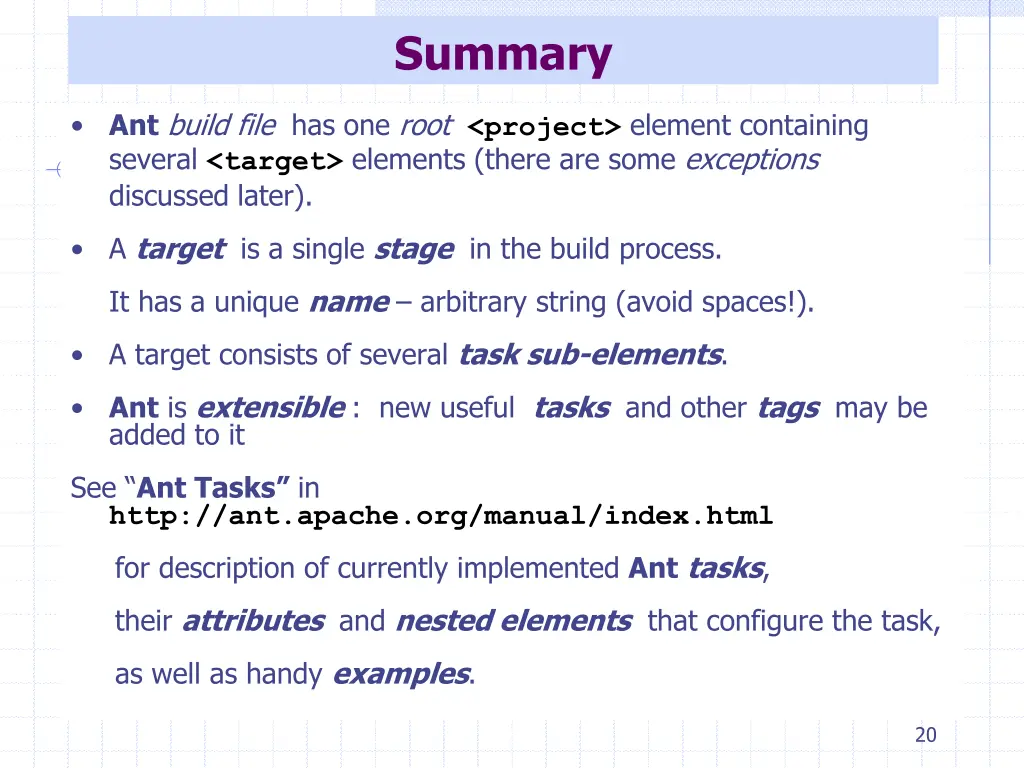 summary