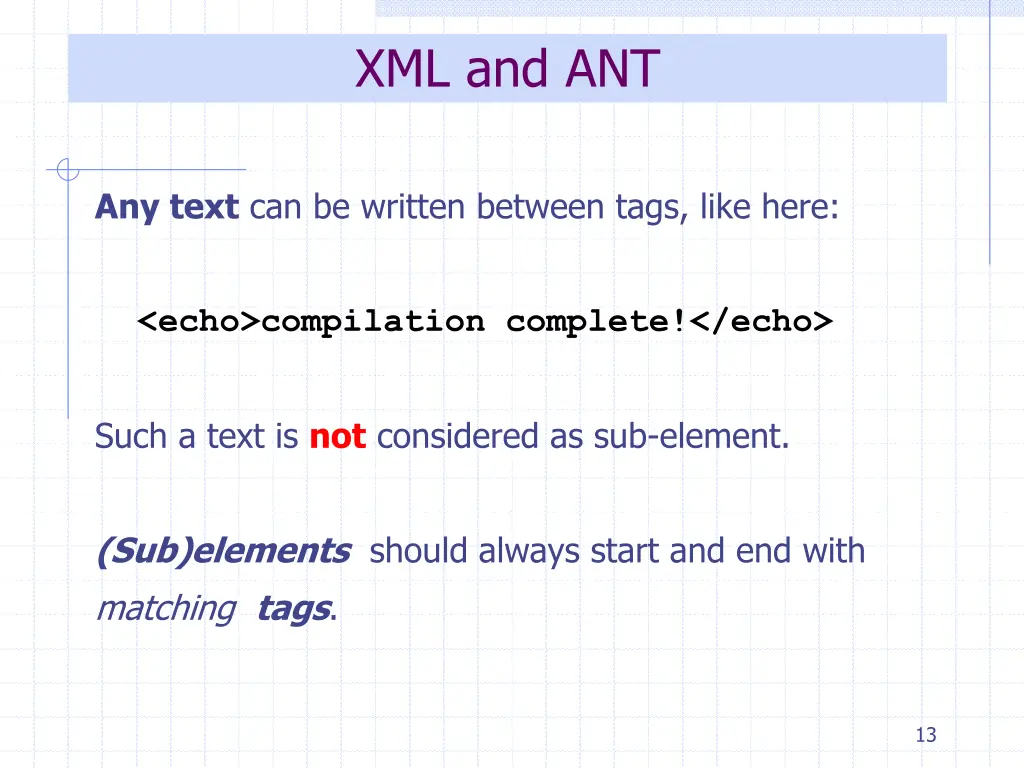 xml and ant 5