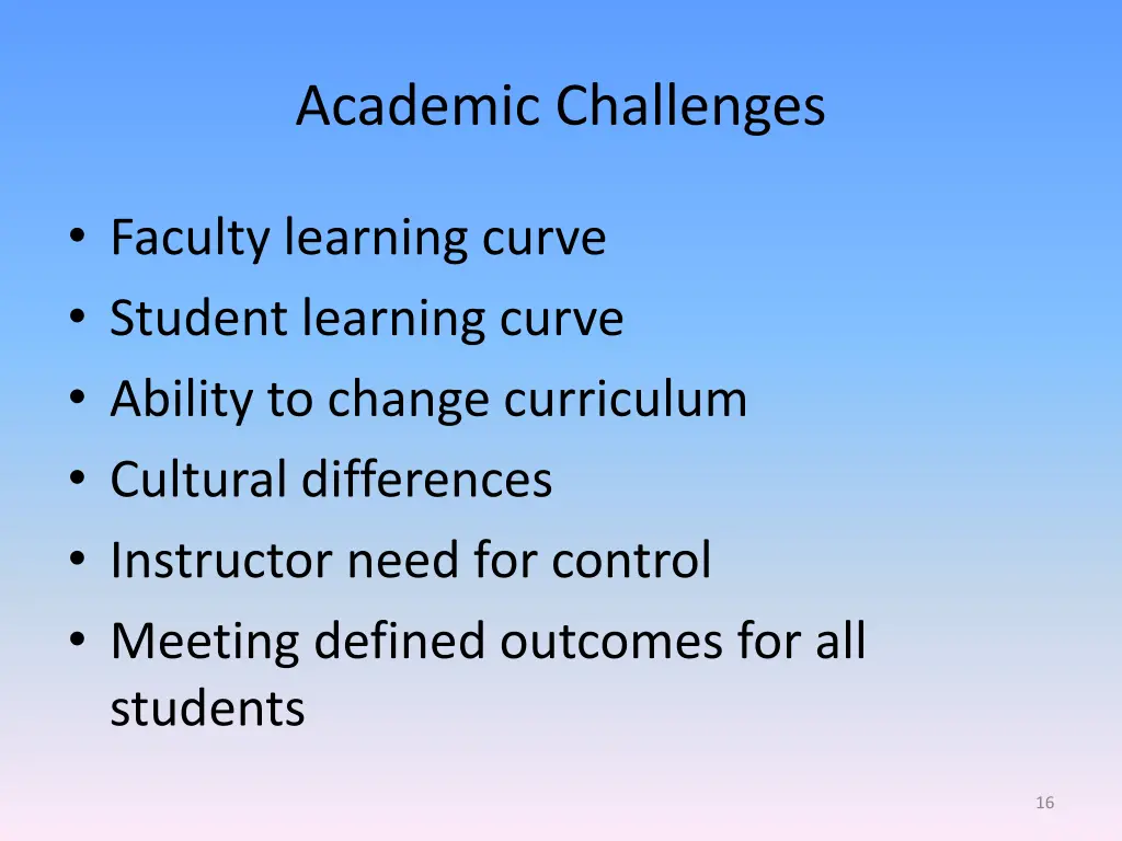 academic challenges 1