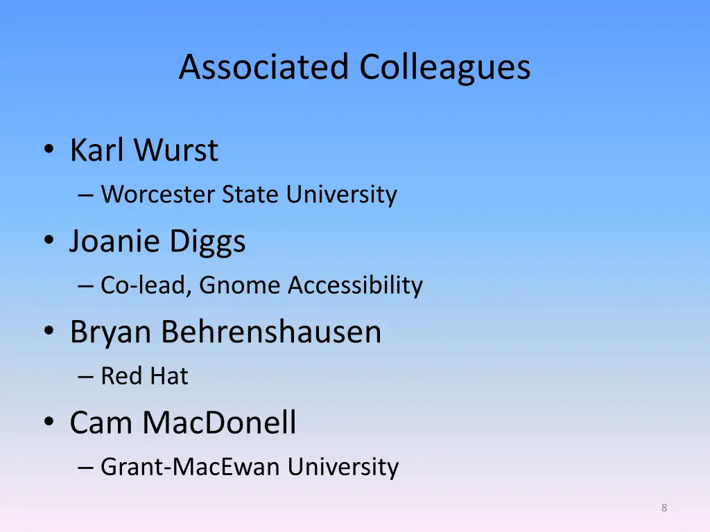 associated colleagues