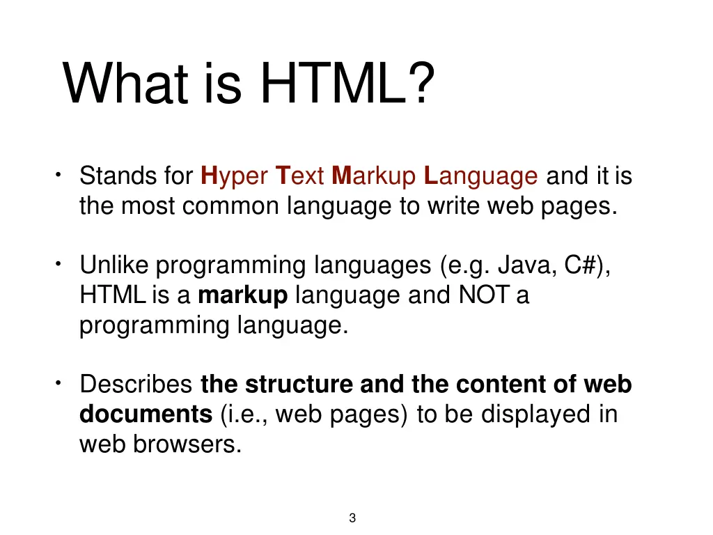 what is html