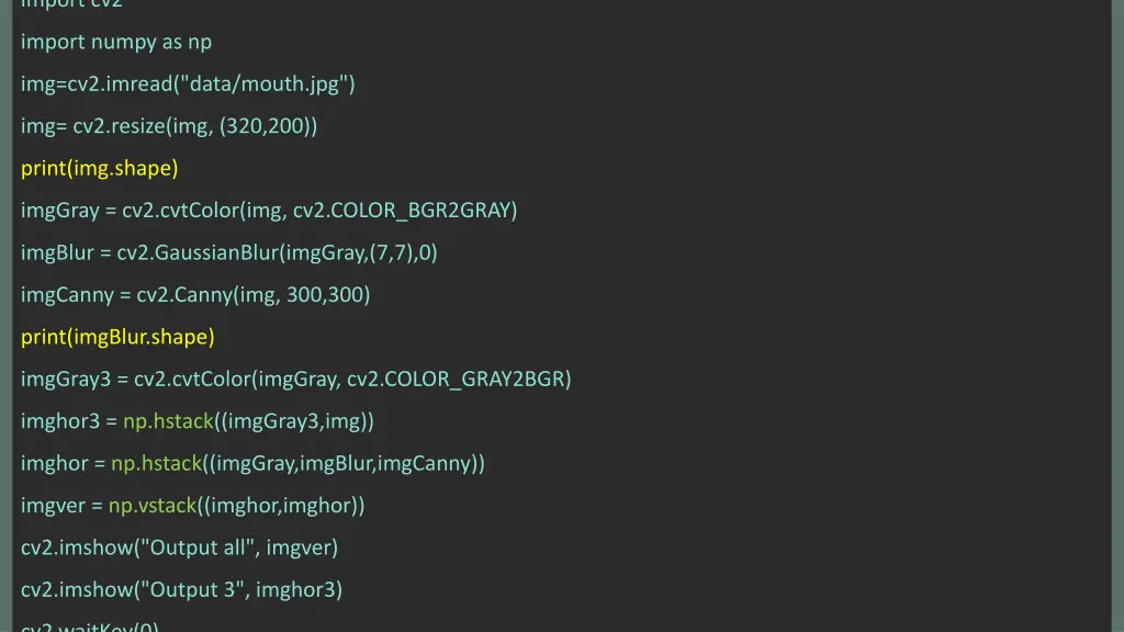 import cv2 2