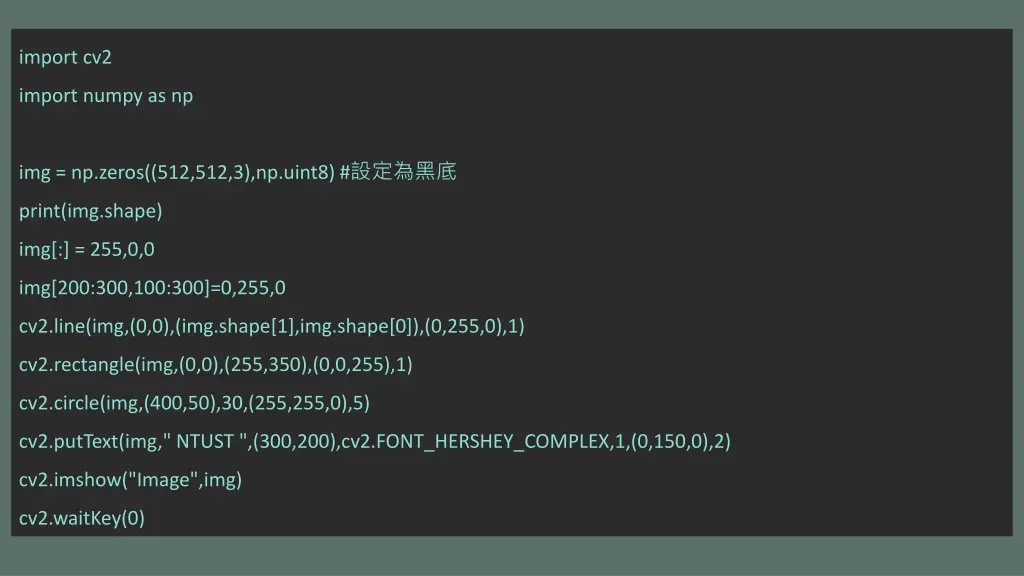 import cv2 4