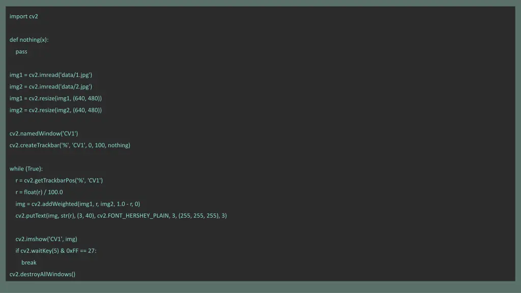 import cv2 6