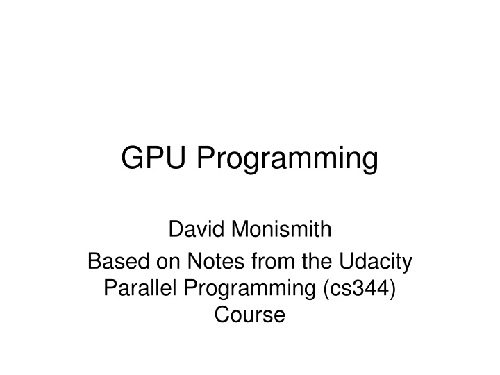 gpu programming