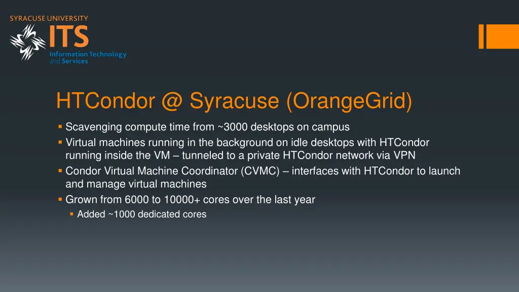 htcondor @ syracuse orangegrid
