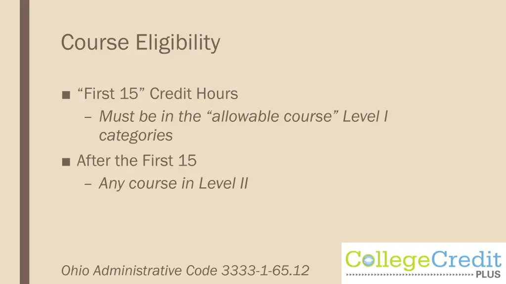 course eligibility 1