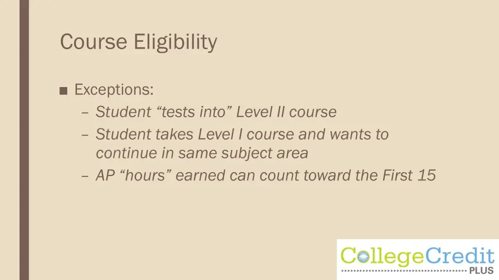 course eligibility 3