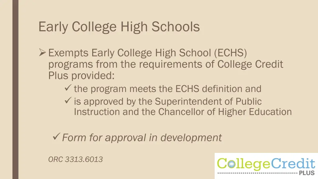 early college high schools