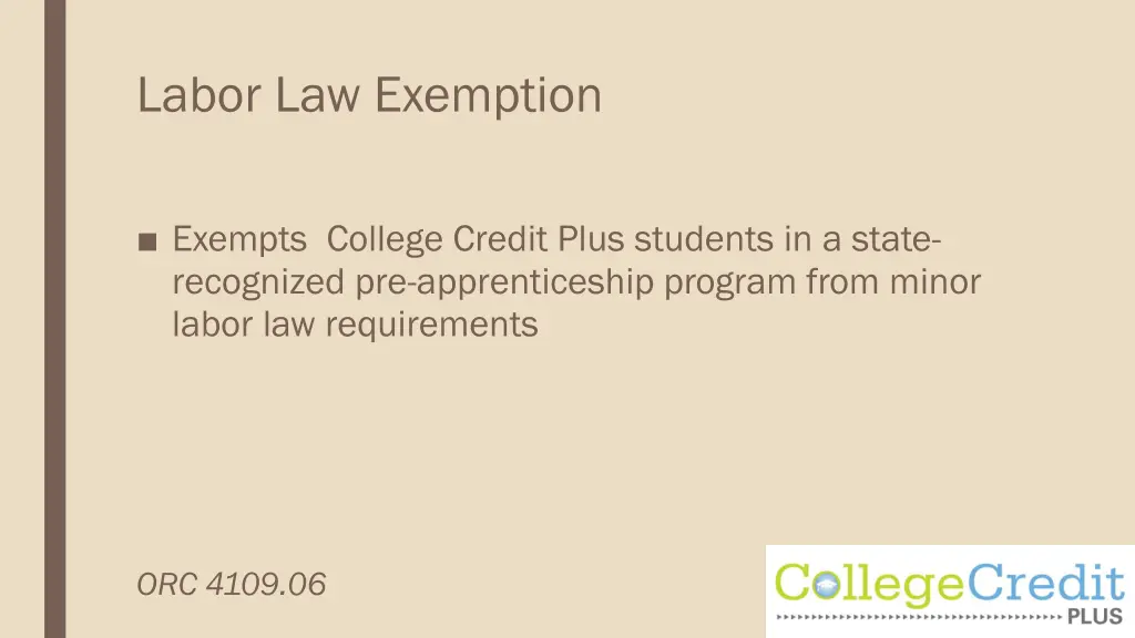 labor law exemption