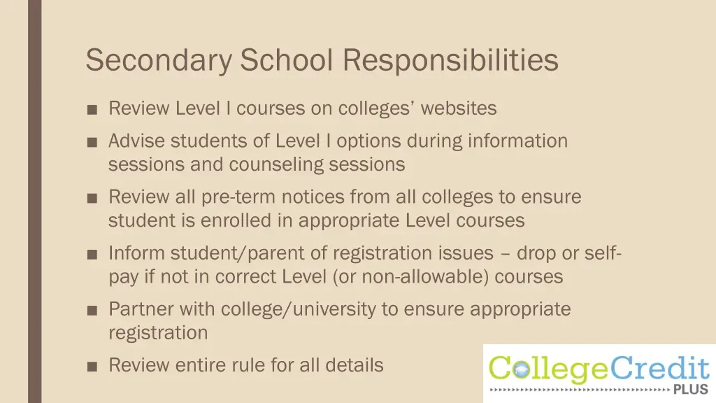 secondary school responsibilities 1