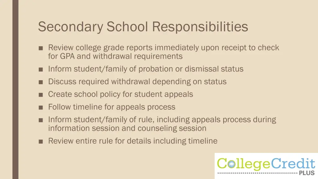 secondary school responsibilities 2