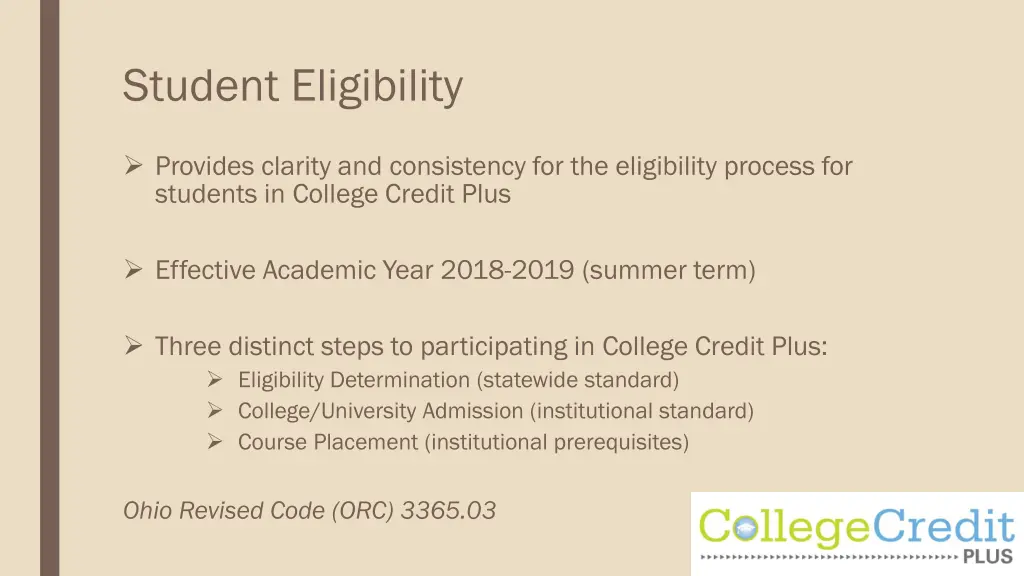 student eligibility