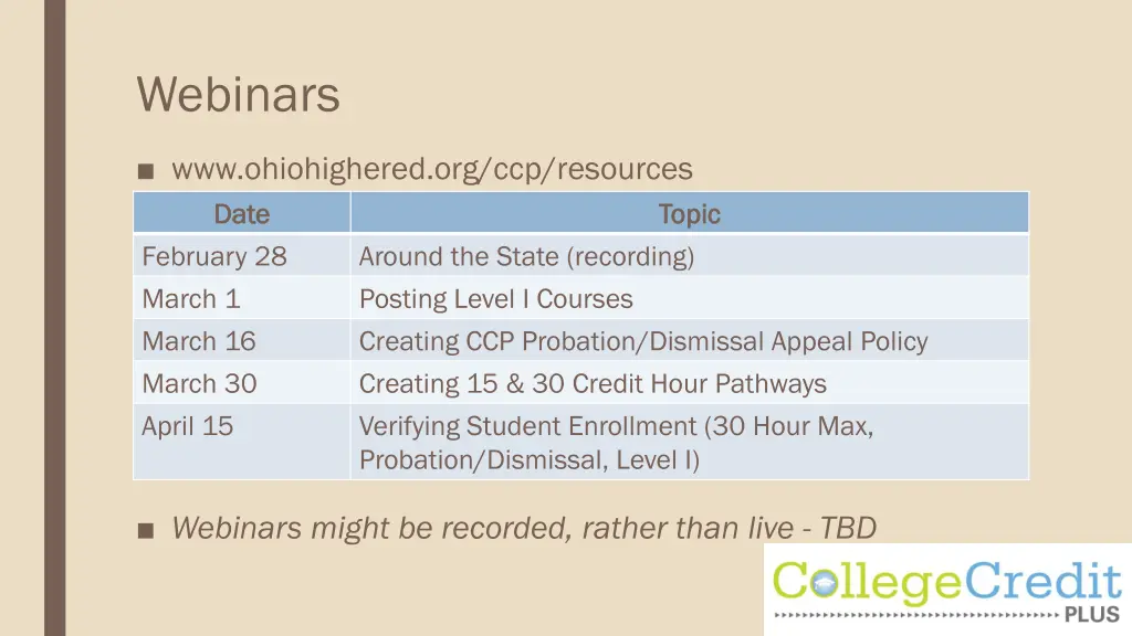 webinars