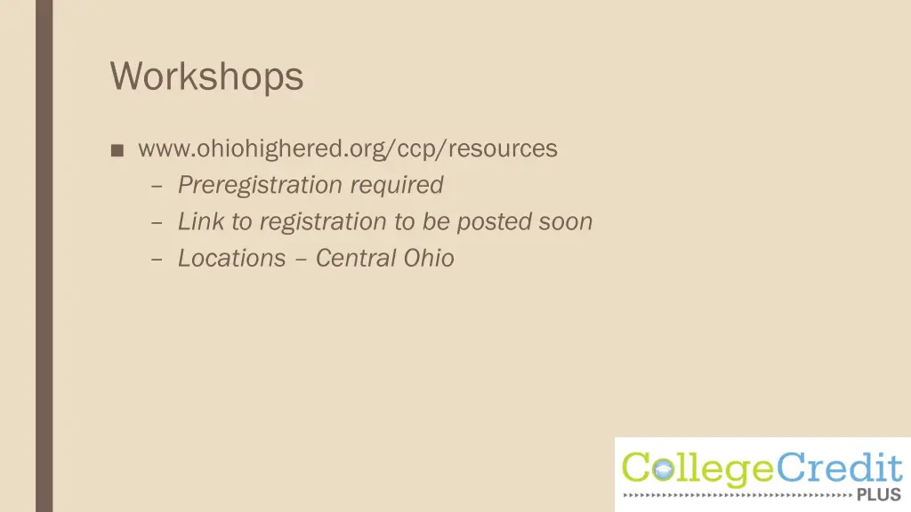 workshops