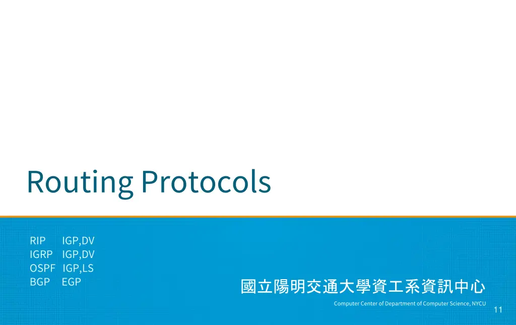 routing protocols