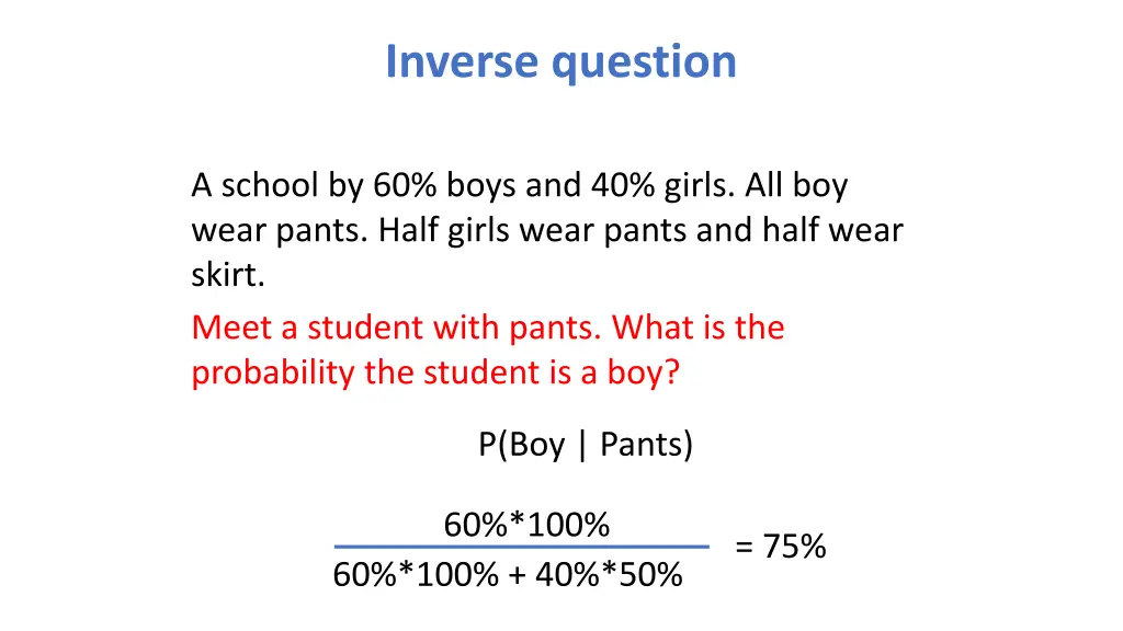 inverse question