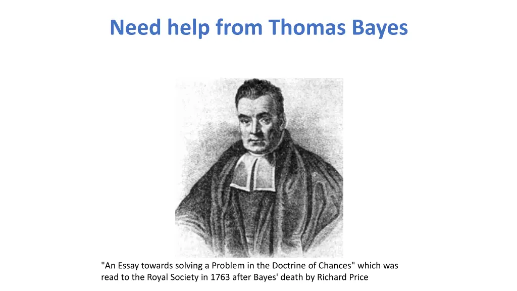 need help from thomas bayes