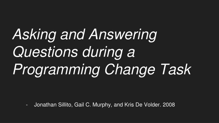 asking and answering questions during