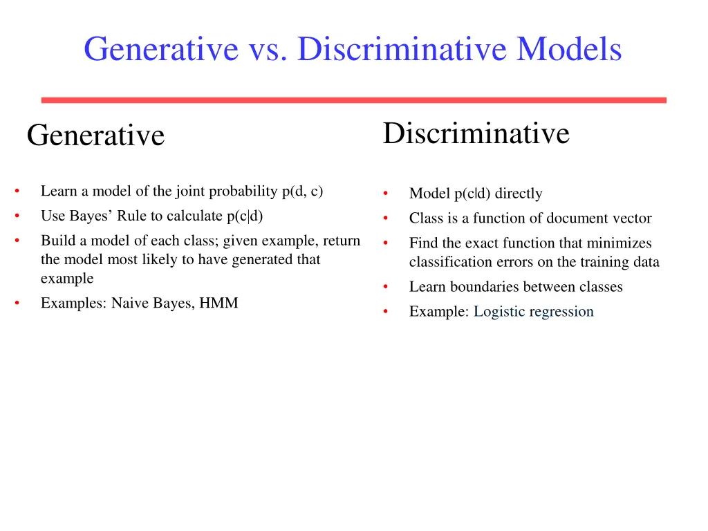 generative vs discriminative models 1