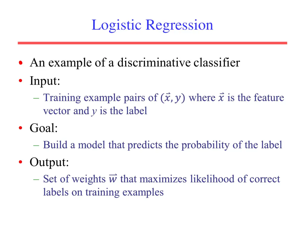 logistic regression 1