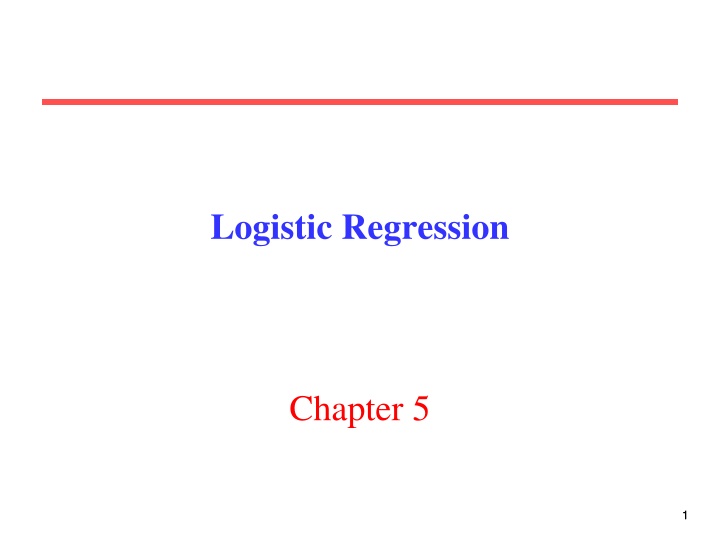 logistic regression