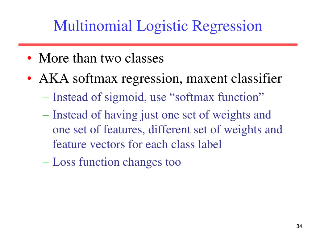 multinomial logistic regression