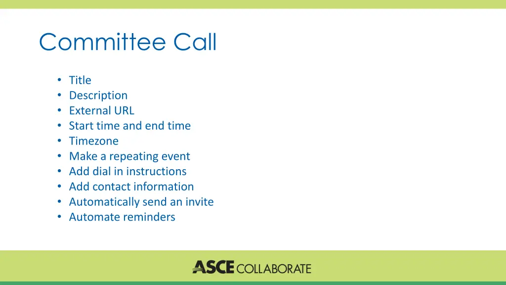 committee call