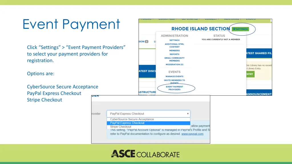 event payment