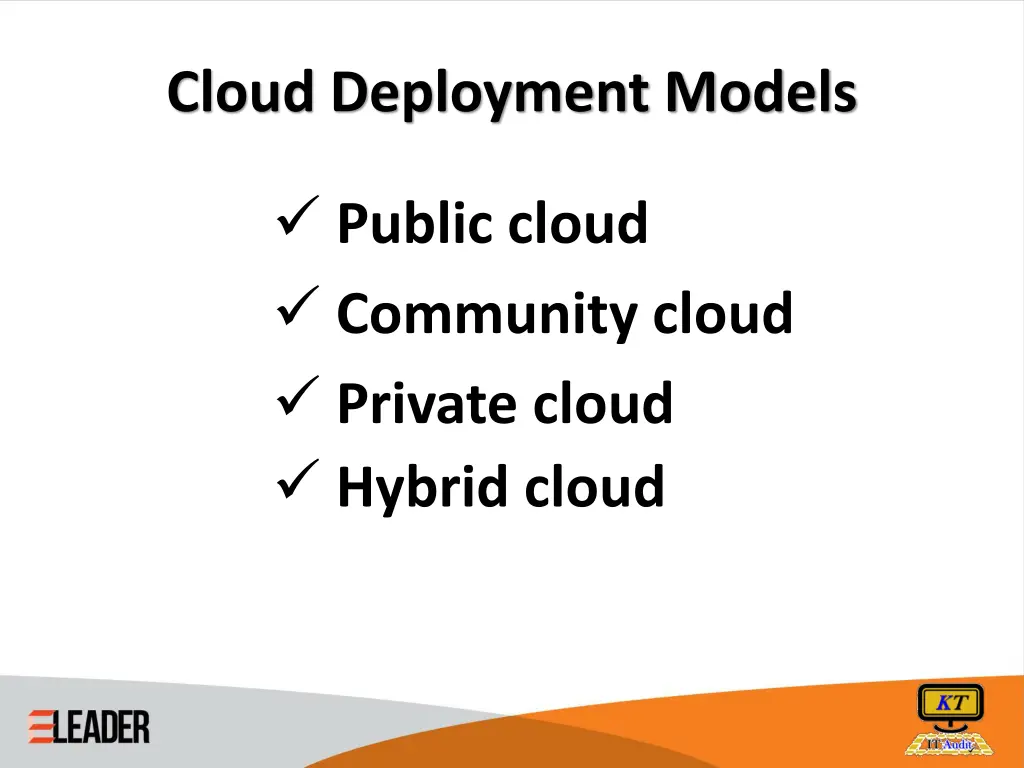 cloud deployment models
