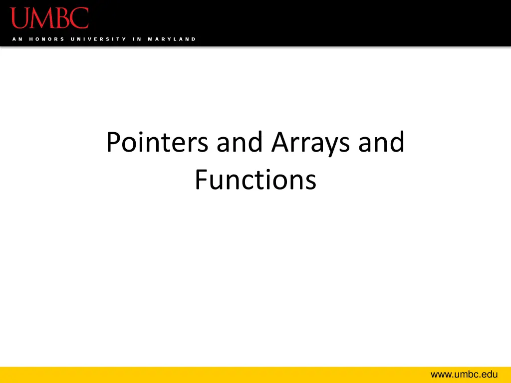 pointers and arrays and functions
