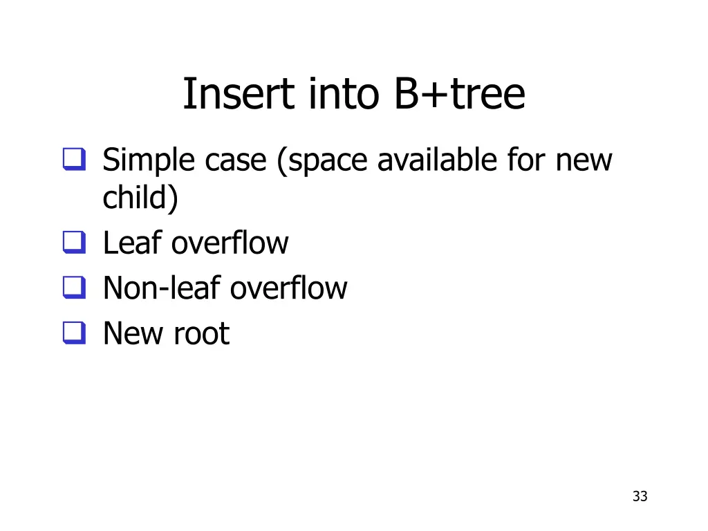 insert into b tree 2